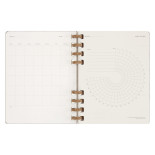 Kalendarz na spirali MOLESKINE, bez dat, XL, twarda oprawa, crush grape