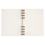 Kalendarz na spirali MOLESKINE, bez dat, XL, twarda oprawa, crush grape