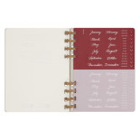 Kalendarz na spirali MOLESKINE, bez dat, XL, twarda oprawa, crush grape