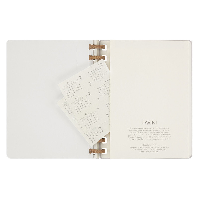 Kalendarz na spirali MOLESKINE, bez dat, XL, twarda oprawa, crush grape