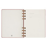 Kalendarz na spirali MOLESKINE, bez dat, XL, twarda oprawa, crush cherry