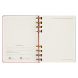 Kalendarz na spirali MOLESKINE, bez dat, XL, twarda oprawa, crush cherry