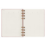 Kalendarz na spirali MOLESKINE, bez dat, XL, twarda oprawa, crush cherry