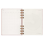Kalendarz na spirali MOLESKINE, bez dat, XL, twarda oprawa, crush cherry