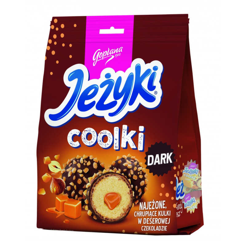 Pralinki JEŻYKI Coolki, dark, 140g