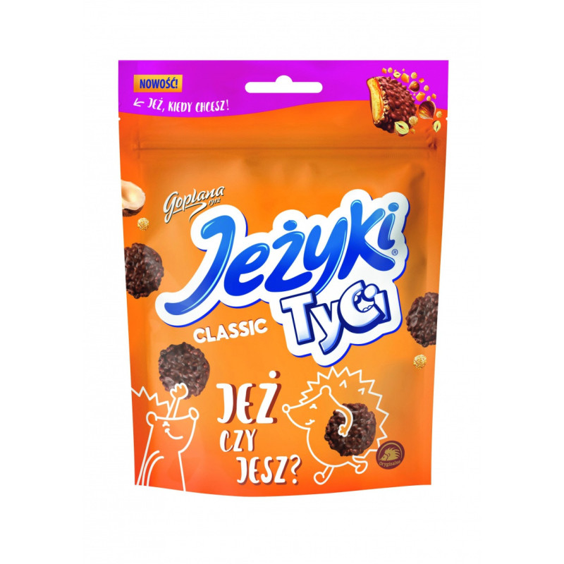 Pralinki JEŻYKI Tyci, classic, 100g