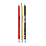 Ołówek drewniany z gumką KEYROAD, HB. kolorowa obudowa, 12 szt., mix kolorów