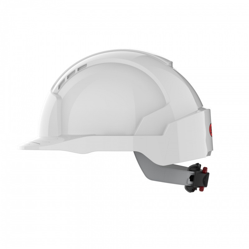 Hełm ochronny EVOLite®, regulacja na pokrętło, niewentylowany, biały
