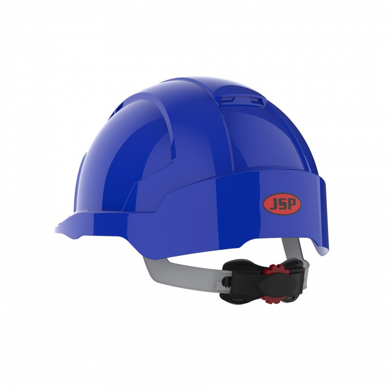 Hełm ochronny EVOLite®, regulacja na pokrętło, niewentylowany, niebieski