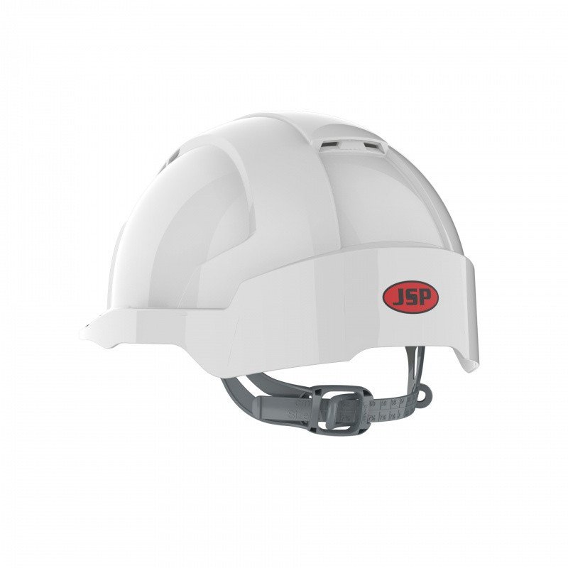 Hełm ochronny EVOLite®, pasek przesuwny, wentylowany, biały