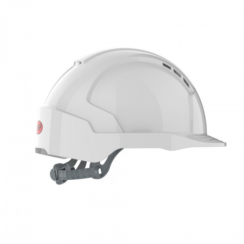 Hełm ochronny EVOLite®, pasek przesuwny, wentylowany, biały