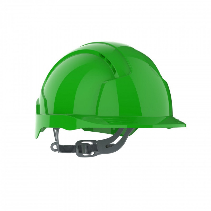 Hełm ochronny EVOLite®, pasek przesuwny, wentylowany, zielony
