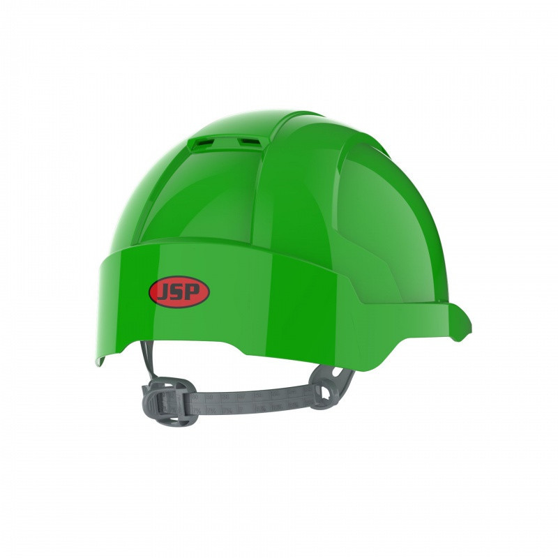 Hełm ochronny EVOLite®, pasek przesuwny, wentylowany, zielony
