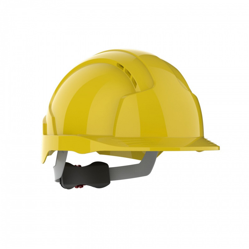 Hełm ochronny EVOLite®, regulacja na pokrętło, wentylowany, żółty