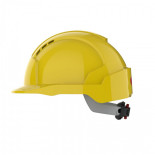 Hełm ochronny EVOLite®, regulacja na pokrętło, wentylowany, żółty