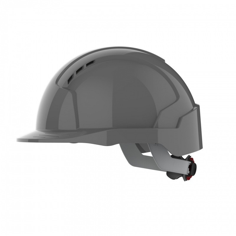 Hełm ochronny EVOLite®, regulacja na pokrętło, wentylowany, szary