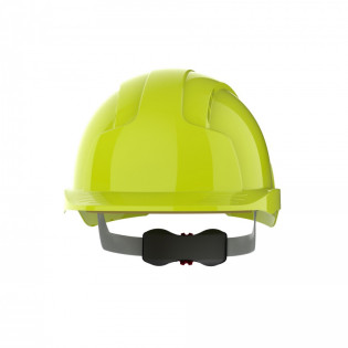 Hełm ochronny EVOLite®, regulacja na pokretło, wentylowany, żółty o wysokiej widoczności