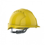 Hełm ochronny EVO®2, pasek przesuwny, niewentylowany, żółty