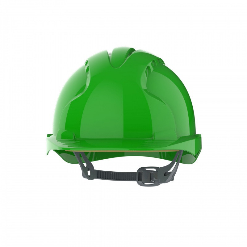 Hełm ochronny EVO®2, pasek przesuwny, niewentylowany, zielony