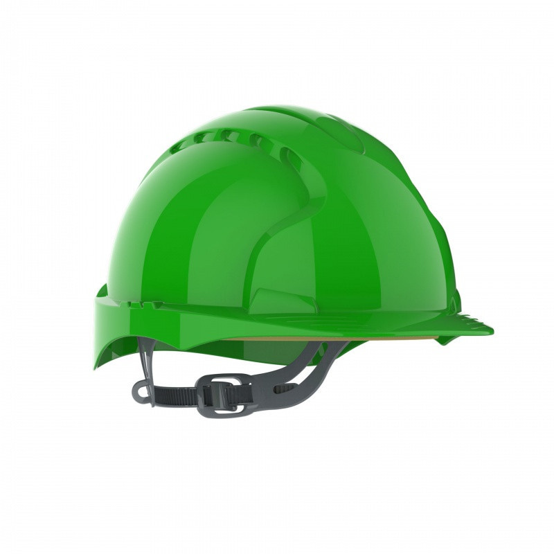 Hełm ochronny EVO®2, pasek przesuwny, niewentylowany, zielony