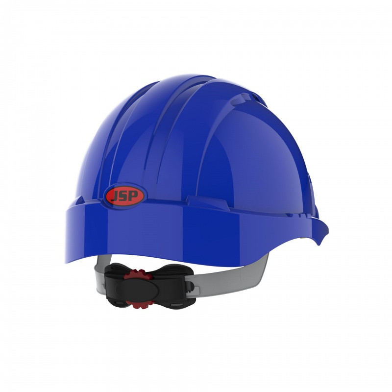 Hełm ochronny EVO®3, regulacja na pokrętło, wentylowany, niebieski