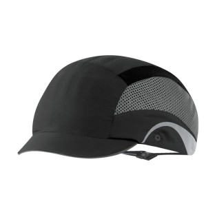 Lekka czapka ochronna HardCap Aerolite®, 2,5cm daszek, czarna