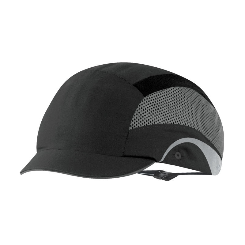 Lekka czapka ochronna HardCap Aerolite®, 2,5cm daszek, czarna