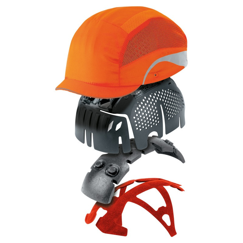 Lekka czapka ochronna HardCap Aerolite®, 2,5cm daszek, pomarańczowa o wysokiej widoczności