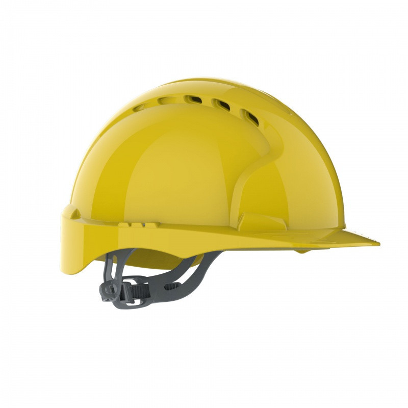 Hełm ochronny EVO®2, pasek przesuwny, wentylowany, żółty