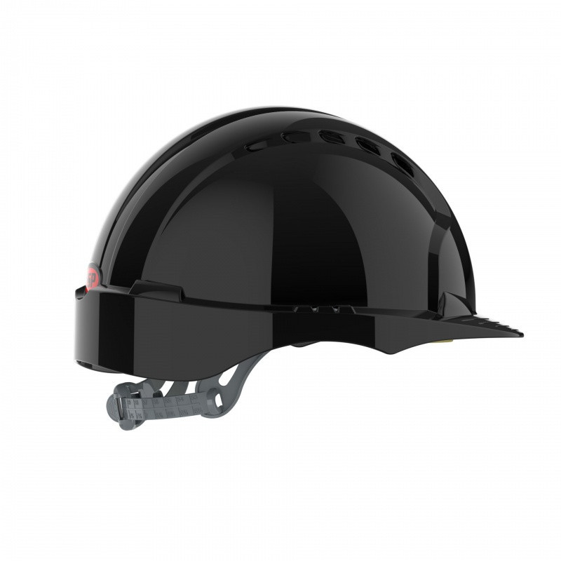 Hełm ochronny EVO®2, pasek przesuwny, wentylowany, czarny