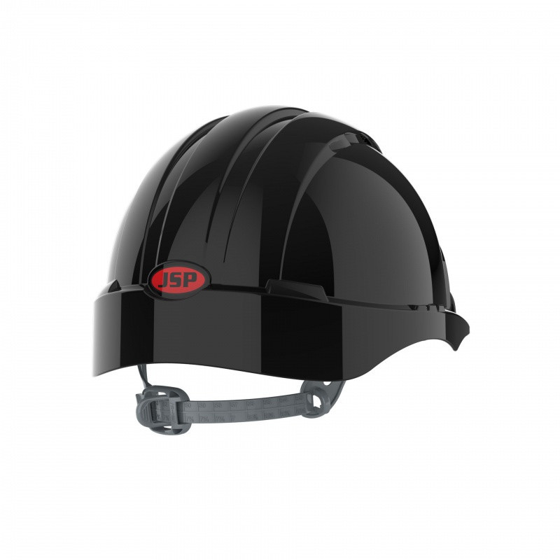 Hełm ochronny EVO®2, pasek przesuwny, wentylowany, czarny