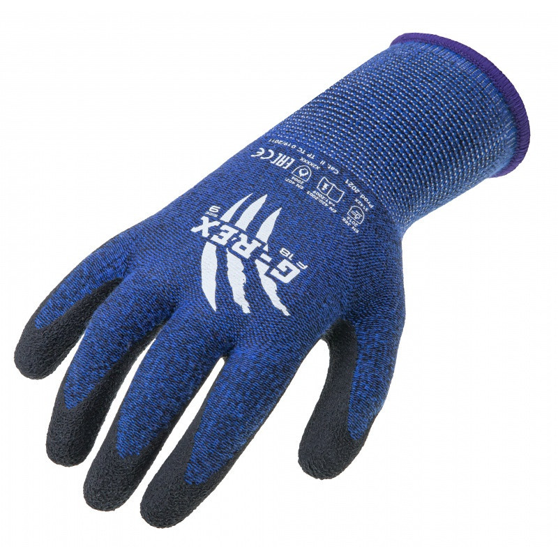Rękawice F 18 G-Rex, montażowe, rozm. 11, niebieskie