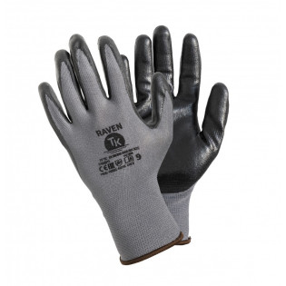 Rękawice Raven TK, montażowe, rozm. 8 szare