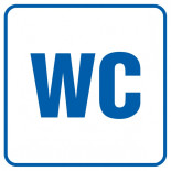 Znak TDC, Toaleta WC