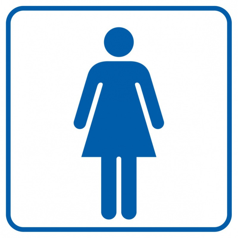 Znak TDC, Toaleta damska