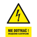 Znak TDC, Nie dotykać! Urządzenie elektryczne