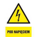 Znak TDC, Pod napięciem