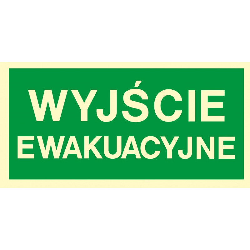 Znak TDC, Wyjście ewakuacyjne