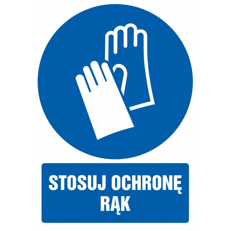 Znak TDC, Stosuj ochronę rąk