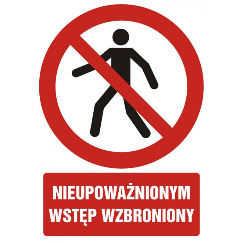 Znak TDC, Nieupoważnionym wstęp wzbroniony