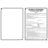 Znak TDC, Instrukcja postępowania w przypadku powstania pożaru