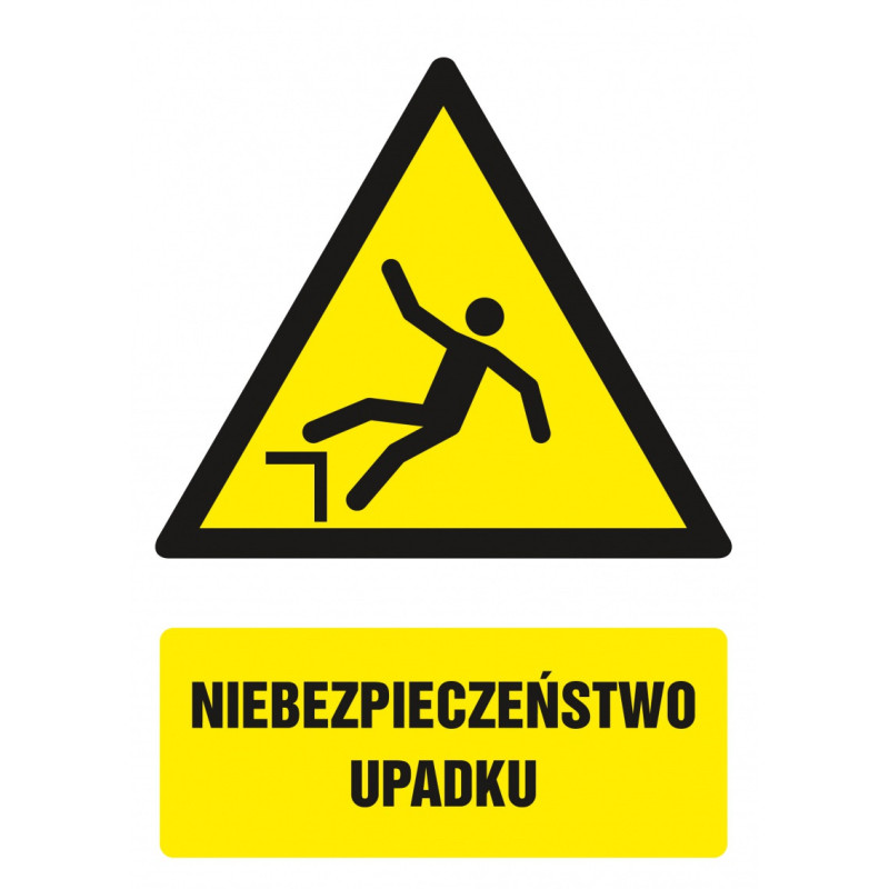 Znak TDC, Niebezpieczeństwo upadku