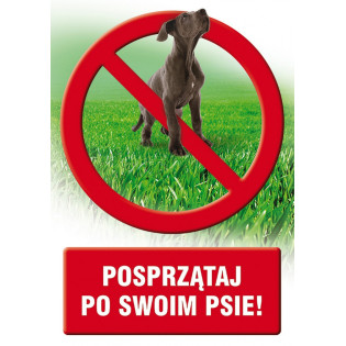 Znak TDC, Posprzątaj po swoim psie