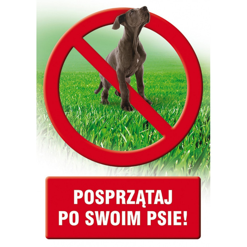 Znak TDC, Posprzątaj po swoim psie
