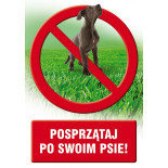 Znak TDC, Posprzątaj po swoim psie