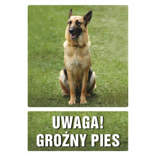 Znak TDC, Uwaga groźny pies
