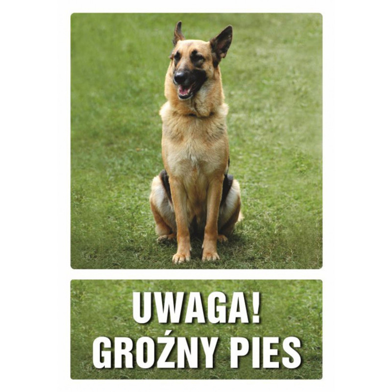 Znak TDC, Uwaga groźny pies