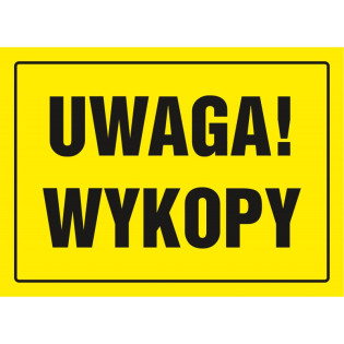 Znak TDC, Uwaga wykopy