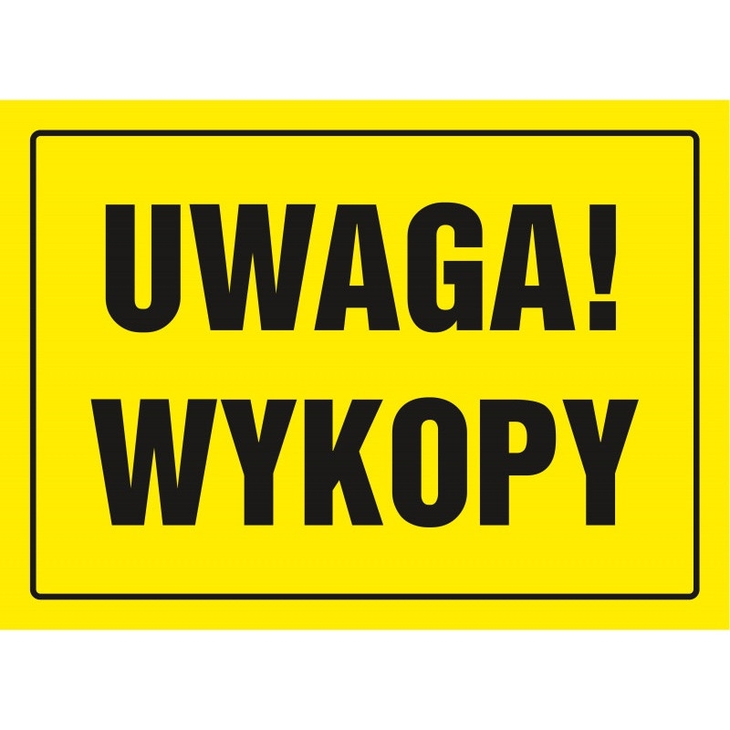 Znak TDC, Uwaga wykopy