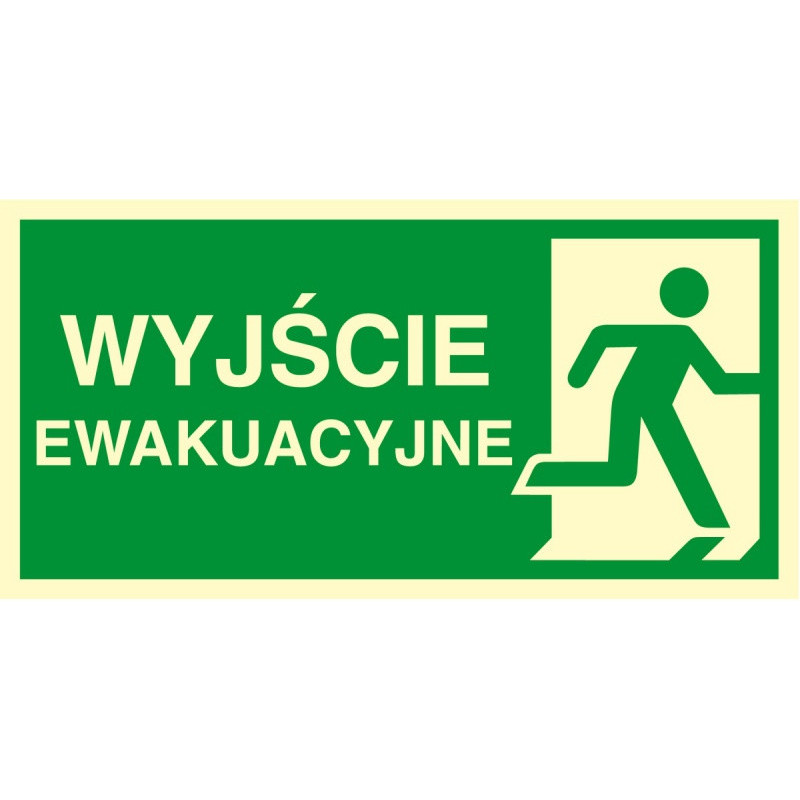 Znak TDC, Kierunek do wyjścia ewakuacyjnego – w prawo 2